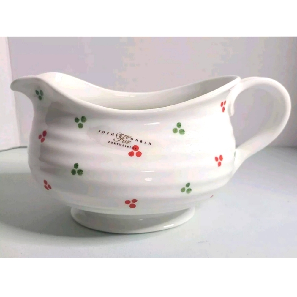 Sophie Conran Christmas Gravy Boat New No Stand  Porcelain Portmeirion